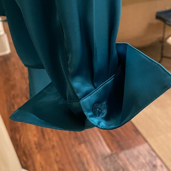 Blue Finley tie waist blouse. - Picture 5 of 8